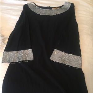 Alice + Olivia black dress w/ sequin detail sz s